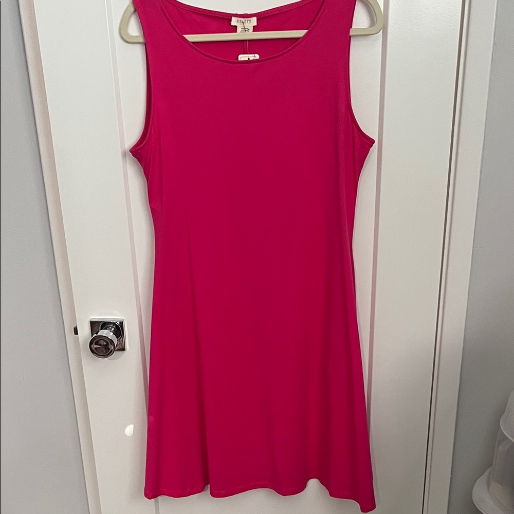 Theory Fuchsia Sleeveless Mini Dress